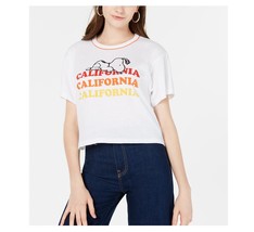 Freeze Juniors L White Peanuts Snoopy California Graphic TShirt Top Defect BD39 - £6.23 GBP