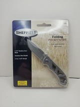 Sheffield 12931 2-1/4&quot; Folding Pocket Knife Stainless Steel Blade &amp; Handle - New - £10.97 GBP