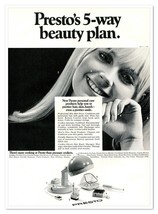Presto Styling Products 5-Way Beauty Plan Vintage 1968 Full-Page Magazine Ad - £7.75 GBP