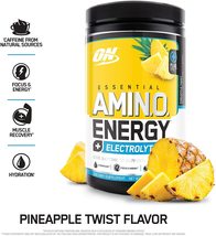 Optimum Nutrition ON Essential AMINO ENERGY Electrolytes Pineapple Twist 30 serv - £24.28 GBP