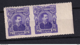 Honduras 1891 75c purple Imperf Vert Pair MNH 15619 - £38.95 GBP