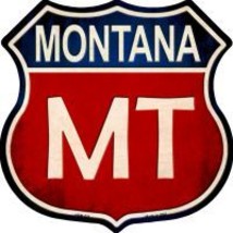 Montana Highway Shield Novelty Metal Magnet HSM-521 - £11.75 GBP