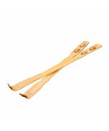 2 piece Bamboo Back Scratcher Massage Rollers Long Reach Therapeutic USA... - $8.78