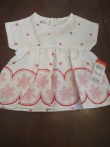 Little Wonders Newborn Girls Pink And White Blouse - $15.72