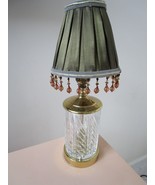 MID Compatible with CENTURY TABLE LAMP CUT CRYSTAL AND BRASS BEADED SHAD... - $1,960.06 MXN