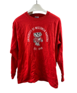 OVD Youth Unisex Vintage Wisconsin Badgers Long Sleeve Shirt-Red, Large - $27.16 CAD