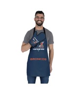 Personalized Denver Broncos NFL Team BBQ Grilling Apron &amp; Mitt Set - $34.99+