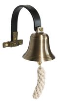 Victorian Antiqued Solid Brass Compact Shopkeeper Door Bell Dinner Bells - $24.99