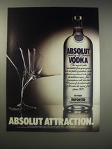 1990 Absolut Vodka Ad - Absolut Attraction - $18.49