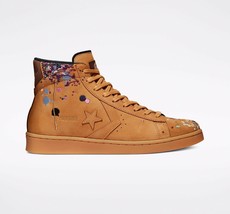 Converse Unisex Bandulu x Pro Leather Mid Sneaker  Tan/ Paint Splatters - £44.60 GBP