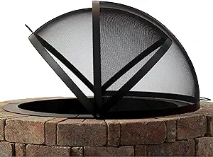 40 Inch Fire Pit Easy Access Spark Screen - £288.20 GBP