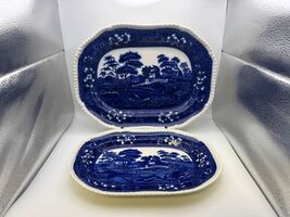 Pair of Copeland Spode TOWER BLUE Serving Platters - $99.99