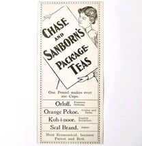 Chase And Sanborn Package Teas Advertisement Victorian Beverage ADBN1A9 - $10.00