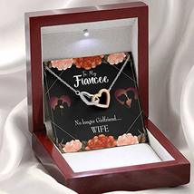 Future Wife Fiance Gift No Longer Inseparable Love Pendant 18k Rose Gold Finish  - £43.32 GBP