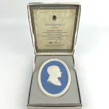 WEDGWOOD Jasper Portrait Medallion Plaque RICHARD NIXON LIMITED EDITION ... - $79.48