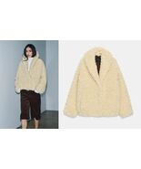 ZARA SOLDOUT ZW COLLECTION ECRU FLEECE JACKET SMALL - $125.00
