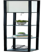 Simple Designs LF1014-BLK 62.5" Modern Etagere Organizer Storage 3 Shelf Floor L - $76.22