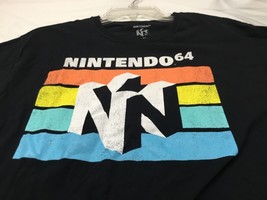 Official Nintendo 64 N64 Classic Logo Men&#39;s Size Medium Black Graphic - $9.85