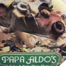 Papa Aldo’s Vintage Pin Button Take &amp; Bake Pizza Shop - $11.95