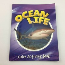 Ocean Life Childrens Color Activity Book Fish Shark Juvenile Educational Reading - £7.14 GBP