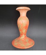 Antique J.P. L Jean Pouyat Limoges France Orange Gold Dragonfly Candlest... - $27.06 CAD