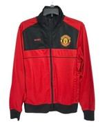 Manchester United Soccer MUFC Full Zip Track Jacket Red and Black Size M... - £24.63 GBP