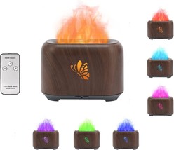 Essential Oil Diffuser, 7 Colors Quiet Flame Diffuser Humidifier Auto-Of... - £17.41 GBP