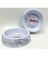 2 x Dog Food Water Dish Pet Food Sturdy Feeding Bowls 6&quot; Diameter Bowl B... - $15.83