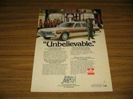 1976 Print Ad The &#39;76 Dodge Aspen Station Wagon Unbelievable - $10.54
