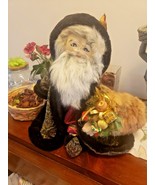 Vintage 22&quot; Old World Santa St Nick Father Christmas stuffed fabric deco... - €76,80 EUR