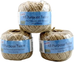 All Purpose Jute Twine 3 Pack Recycle Home &amp; Garden Extra Strong - £7.93 GBP