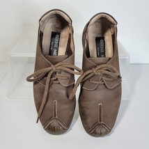 Womans Berne Mev Brown New York Flats Lace up shoes Size 37/6 US - $24.16