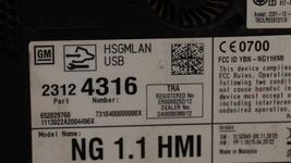 Chevy Cadillac GM NG-1.1-HMI Human Machine Interface HMI Module 23124316 image 2