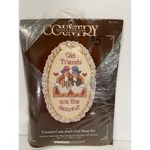 Vintage &quot;Old Friends&quot; Paragon Country Collection Counted Cross Stitch Ki... - £12.84 GBP