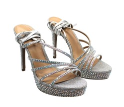 Thalia Sodi Women&#39;s Chilly Ankle-Tie Platform Sandals Women&#39;s Shoes - £29.06 GBP