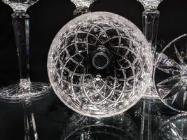 Faberge Clear Crystal Goblet Glasses Set of 6 image 4
