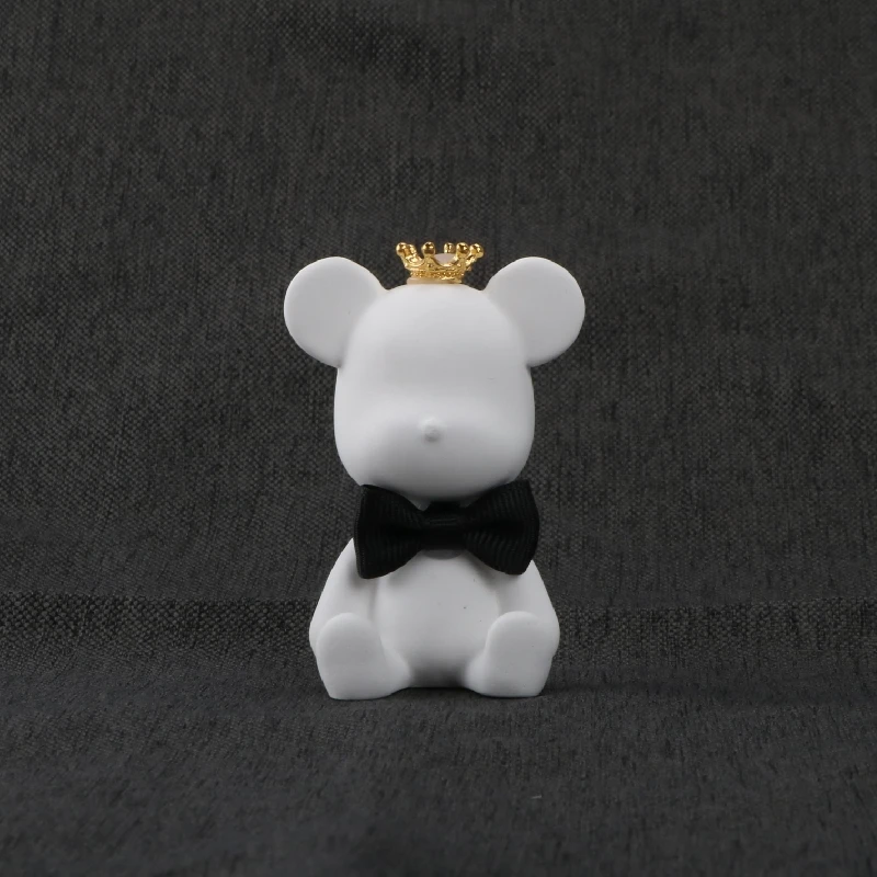 FinRu Ceramic Perfume Diffuser Cute Bear Ornament Car Accessories Essent... - $17.37