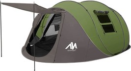 6 Person Easy Pop Up Tents For Camping - Ayamaya Double Layer, Poles Included - $189.99