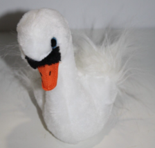 TY VelveTy Beanie Baby Plush Gracie Swan 7" Fluffy Stuffed Animal Retire... - $11.08