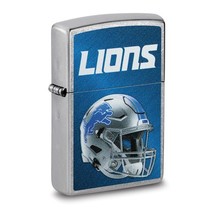 Zippo® NFL® Detroit Lions Helmet Street Chrome™ Lighter - £30.36 GBP