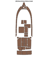 2006 Elamd 25 Swim Platform Cockpit Boat EVA Foam Faux Teak Deck Floor Mat - $1,500.00