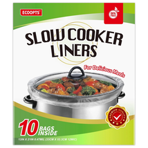 10×Slow Cooker Liners Disposable Cooking Bags Large Size Pot Liners Fit ... - $22.77