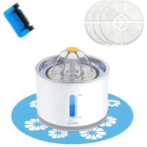 2.4L Pet Water Fountain with Water Level Window &amp; 3 Filters for Cats &amp; Dogs - $52.42