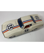 Vintage Taiyo Rusher Stingray Corvette #33 Tin Litho Bump&#39;n Go Toy  - 19... - £66.92 GBP