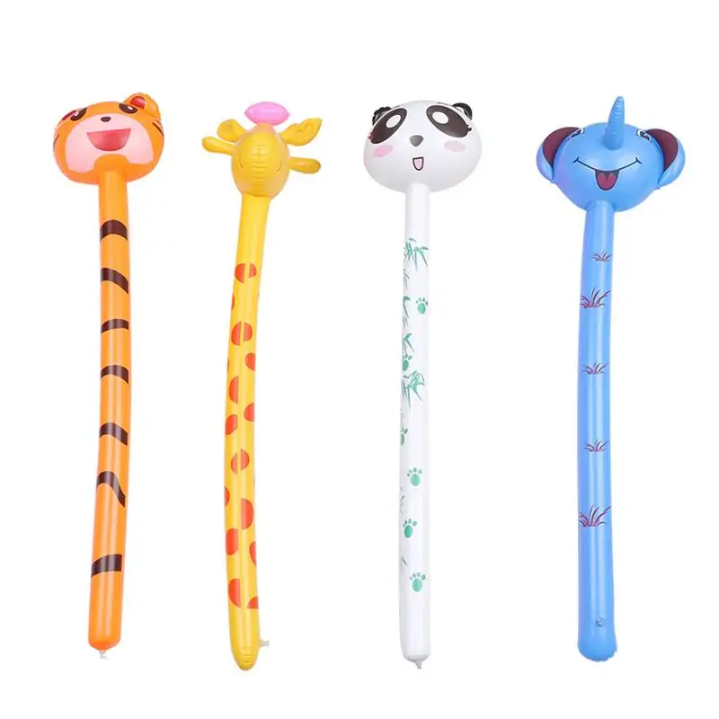 Inflatable Stick Horse Party Bam Blow Pool Favors Animal Noisemakers Sticks - $15.86