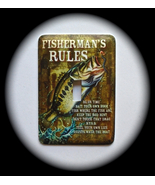 Fishing Metal Switch Plate Humor Man cave - £7.30 GBP