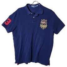 Polo Ralph Lauren XL Blue International Challenge Cup 1967 Rugby Polo Shirt - $36.35