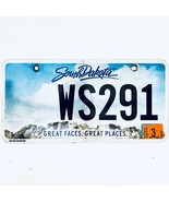 2018 United States South Dakota Great Faces Passenger License Plate WS291 - £14.51 GBP