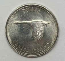 1967 (1867-) Canadian $1 Goose Confederation Centennial Silver Dollar Coin - £19.32 GBP
