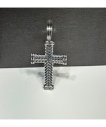 David Yurman .925 Sterling Silver Chevron Cross Amulet Men&#39;s Pendant - $576.85 CAD